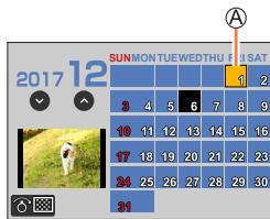 PANASONIC LUMIX DC-TZ90 - Viewing pictures by their recording date "Calendar Playback" - 2