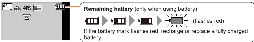 PANASONIC LUMIX DC-TZ90 - Remaining battery - 1