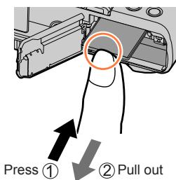 PANASONIC LUMIX DC-TZ90 - Inserting and removing the card (optional) - 3