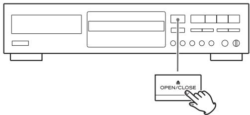 TEAC CD-RW890 - Appuyez à nouveau sur la touche open/close (△) pour fermer le tiroir. - 1