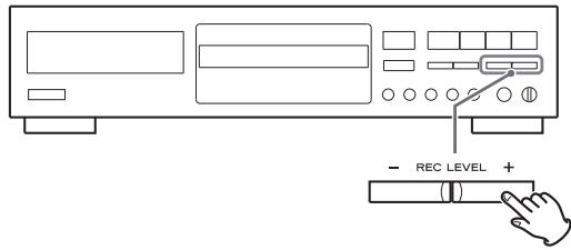 TEAC CD-RW890 - Si besoin est, régalez le niveau d'enregistrement avec les touches REC LEVEL. - 1