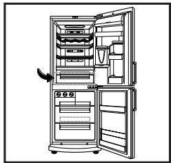 LG-GOLDSTAR GR-F4298BLQ - Positionnement du Contrôleur de températe - 3