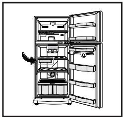 LG-GOLDSTAR GR-F4298BLQ - Positionnement du Contrôleur de températe - 2