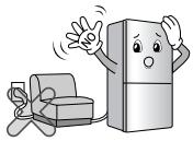 LG-GOLDSTAR GR-F4298BLQ - Veuillez à ce que le cable d'alimentation ne se torde pas ou ne soit pas pressé par un objet lourd qui puisse l'endommager. - 1