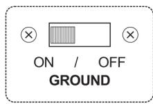 BC ACOUSTIQUE EX 222.3 BLACK - Commutateur anti-hum (GROUND on/off) - 1