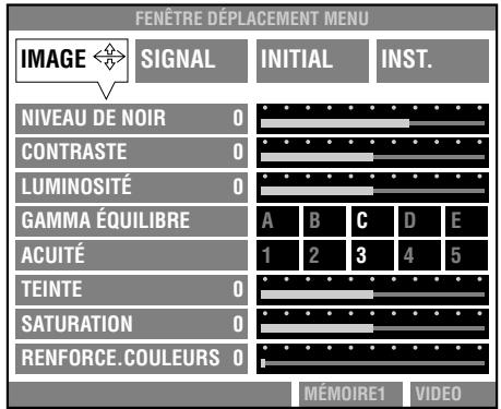 YAMAHA DPX-1 - Appuyez sur la touche MENU pour ouvrir le menu. - 2
