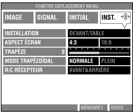 YAMAHA DPX-1 - Appuyez sur la touche ESCAPE ou  pour ramener le curseur au groupe de menus. - 2