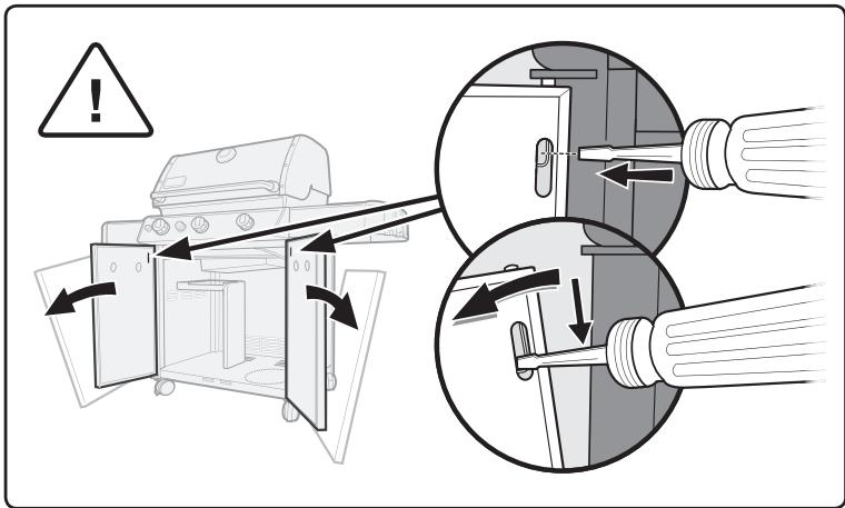 WEBER GENESIS E310 GREY - Dépose de la console de contrôle gaz - 1