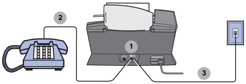LEXMARK X6100 - Connexion à un téléphone - 1