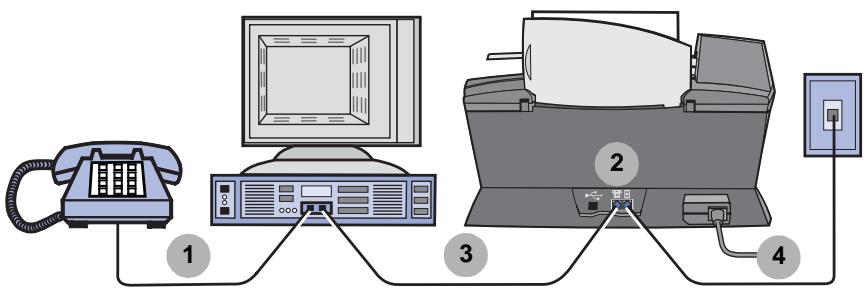 LEXMARK X6100 - Connexion à un téléphone - 3