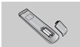 LG-GOLDSTAR 37LP1R - Insertion des piles - 2