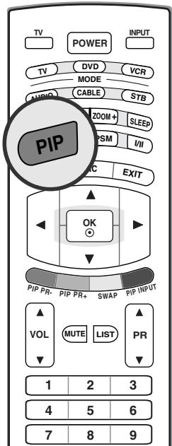 LG-GOLDSTAR 37LP1R - Menu PIP (image dans l'image)/dw (double fenêtre) - 1