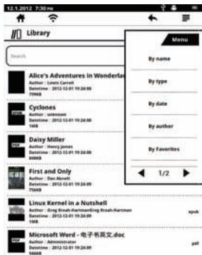 1T WORKS EL 601 - Utiliser le menu des options de la liste des livres - 2