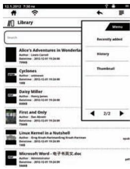 1T WORKS EL 601 - Utiliser le menu des options de la liste des livres - 3