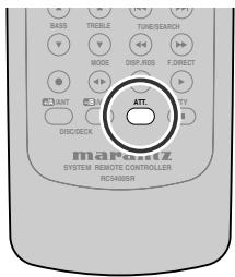 MARANTZ SR4400 - Attenuation du SIGNAL d'entree analogique - 1