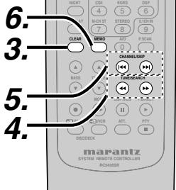 MARANTZ SR4400 - SAISIE Du nom des stations preselectionnes - 2
