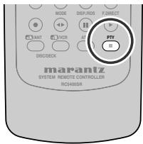 MARANTZ SR4400 - Affichage du type de programme (PTY) - 1