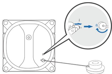 ECOVACS ASPI-ROBOTWINBOT-X - Préparer le module de sécurité - 2