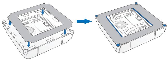 ECOVACS ASPI-ROBOTWINBOT-X - Fixer le patin de nettoyage (pré-installé) - 1