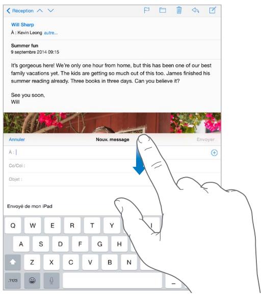 APPLE IPAD AIR WIFI 32 SG - Finir d'écrire un message plus tard - 1