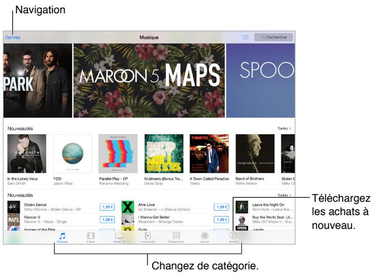 APPLE IPAD AIR WIFI 32 SG - L'itunes store en un coup d'œil - 1
