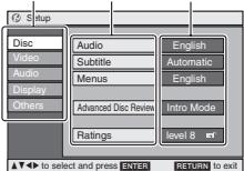 PANASONIC DVDLS912 - Menu élément contenu - 1