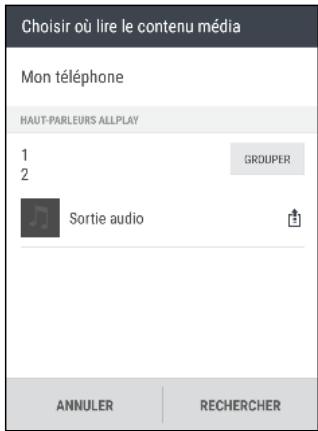 HTC ONE AS GOLD - Diffuser de la musique en streaming sur des haut-parleurs alimentés par la plateforme multimédia intelligente qualcomm allplay - 1