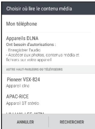 HTC ONE AS GOLD - Utiliser HTC connect pour partager vos médias - 2