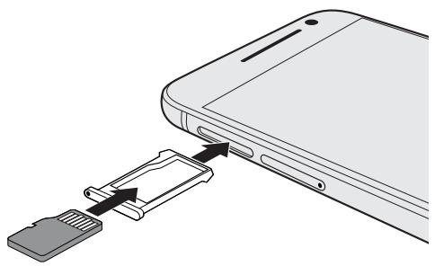 HTC ONE AS GOLD - Insertion de la carte microsd - 2