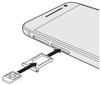 HTC ONE AS GOLD - Insérer une carte nano SIM - 2