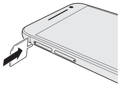 HTC ONE AS GOLD - Insertion de la carte microsd - 1