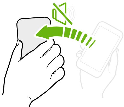 HTC ONE AS GOLD - Retourner pour désactiver le son - 1
