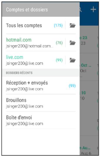 HTC ONE AS GOLD - Consulter voir boîte e-mail - 1