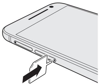HTC ONE AS GOLD - Insérer une carte nano SIM - 1