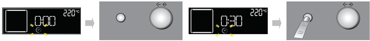 WHIRLPOOL AKZ590NB - Réglage de la durée de cuisson - 1