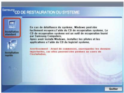 SAMSUNG fP-fC110-AOGFR - Réinstallation de windows XP - 1