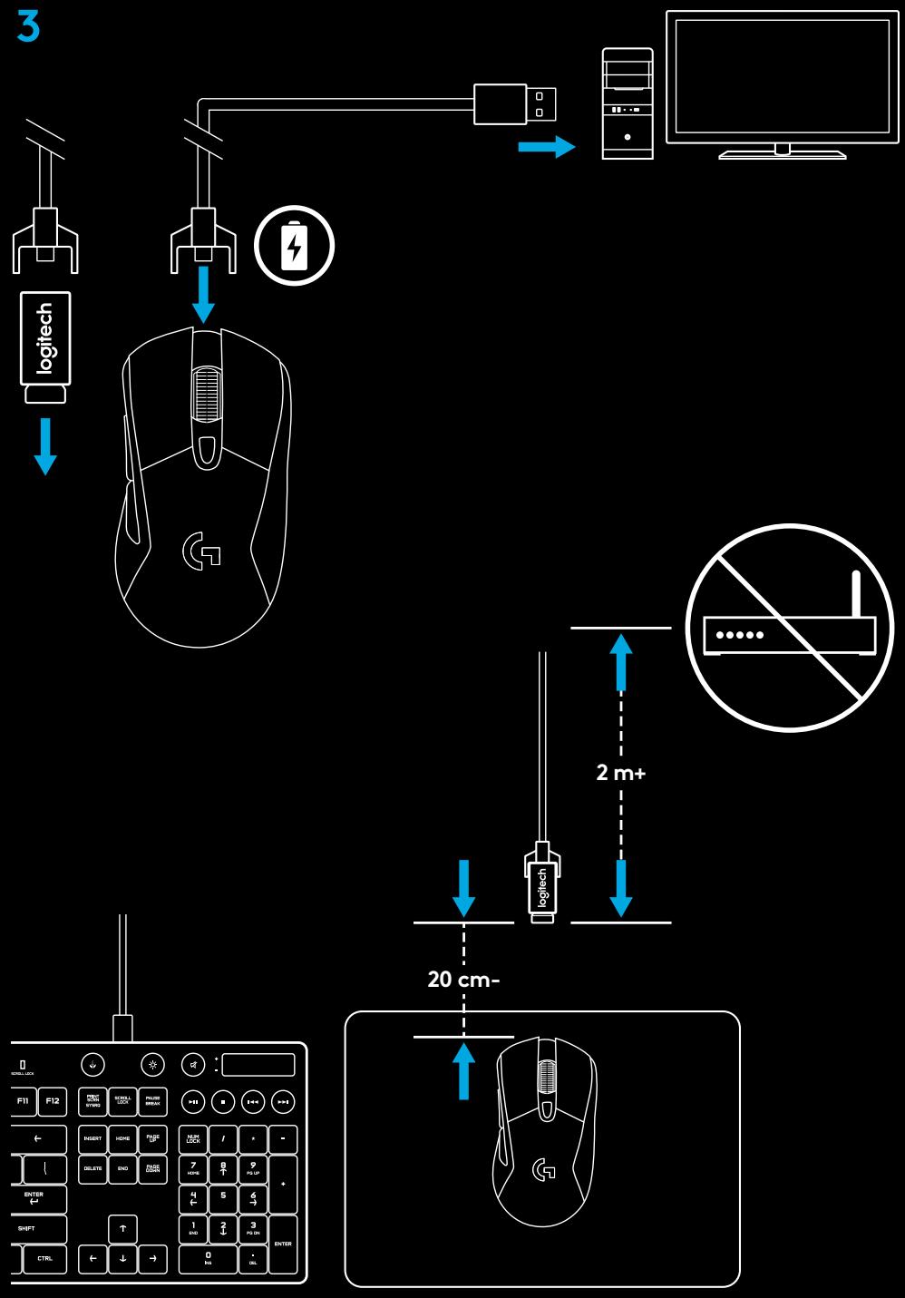 LOGITECH G703 LIGHTSPEED - Conseils: - 1