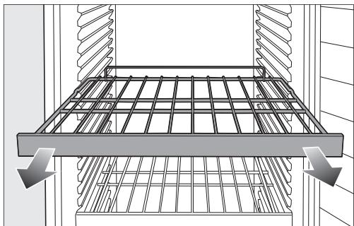 MIELE KWT4584 - Déplacer les grilles métalliques - 1