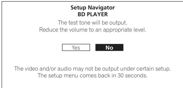 PIONEER BDP-51FD - Émettez les tonalités d'essai. - 1