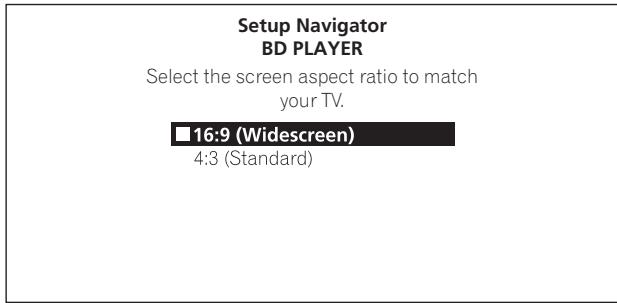PIONEER BDP-51FD - Sélectionnez le format de l'image du téléviseur. - 1