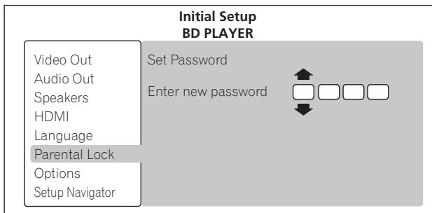 PIONEER BDP-51FD - Précisez le mot de passe. - 2