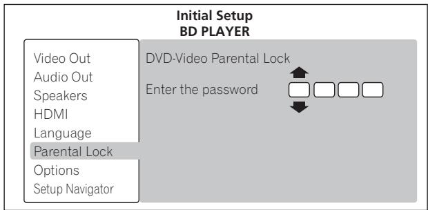 PIONEER BDP-51FD - Précisez le mot de passe. - 2