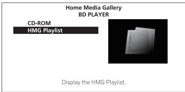 PIONEER BDP-51FD - Lecture de la liste de lecture HMG - 2