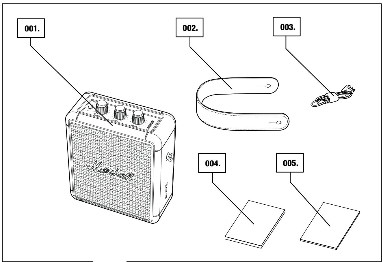 MARSHALL Stockwell II - Contenu de l'emballage - 1