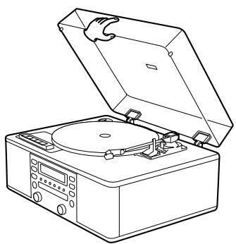 TEAC LP-R500A - Pour enlever le couvercle de la platine - 1