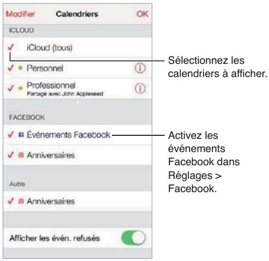 APPLE IPAD AIR RETINA WIFI 32 GO - Utiliser plusieurs calendriers - 1