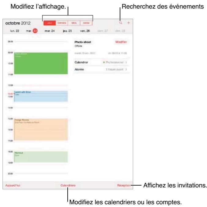 APPLE IPAD AIR RETINA WIFI 32 GO - Calendrier en un coup d'eel - 1