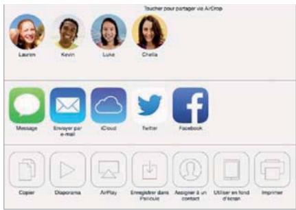 APPLE IPAD AIR RETINA WIFI 32 GO - AirDrop, iCloud et autres moyens de partager - 1