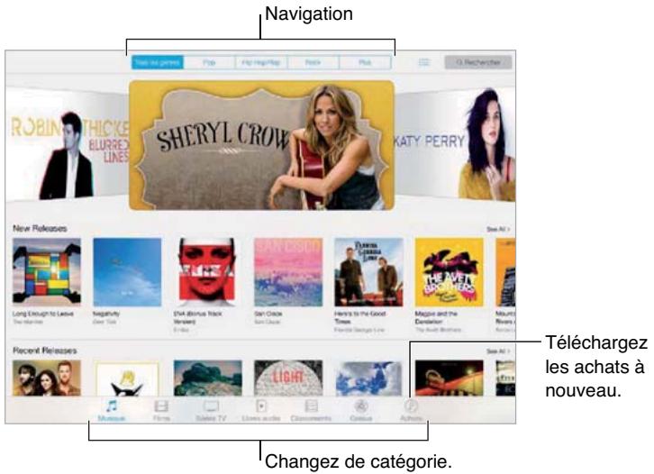 APPLE IPAD AIR RETINA WIFI 32 GO - L'iTunes Store en un coup d'eel - 1
