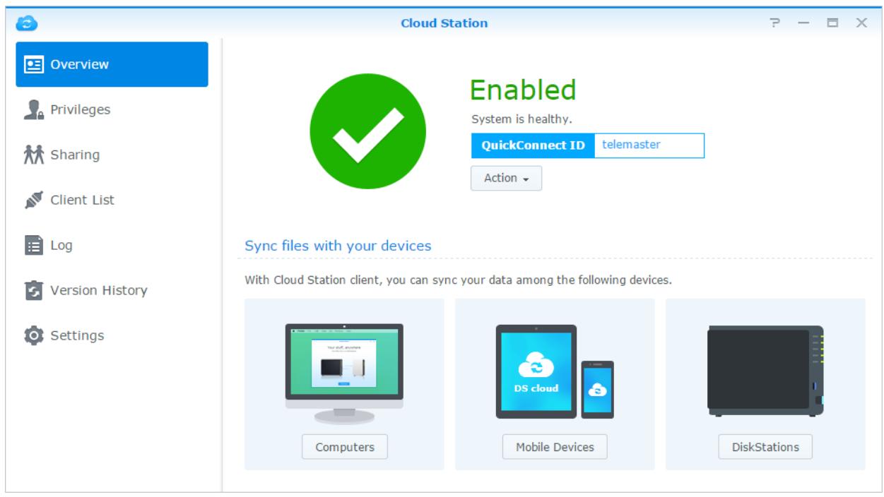 SYNOLOGY DS416 - Synchroniser des fichiers via cloud station - 1
